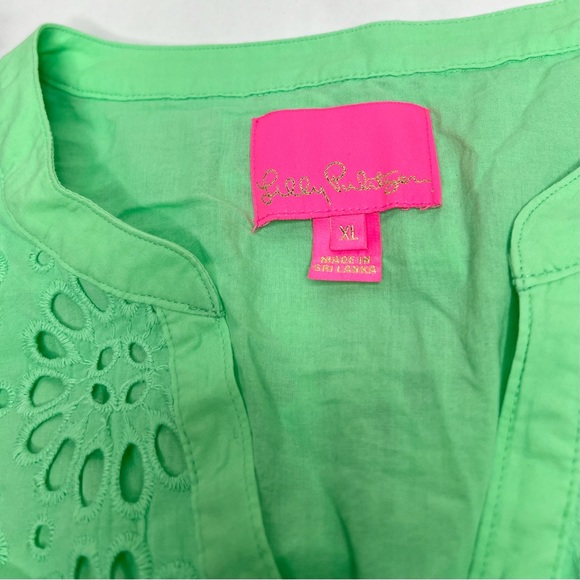 Lilly Pulitzer Bekah Eyelet Cutout Pom Pom Trim Dress - Picture 12 of 16